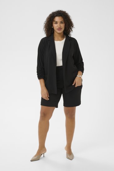 Kaffe Curve Pheolo Shorts Black Deep - Къси панталони - 