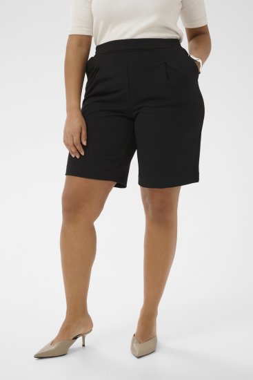 Kaffe Curve Pheolo Shorts Black Deep - Къси панталони - 