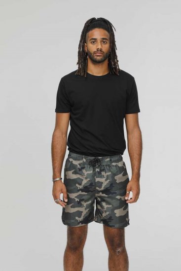 D555 Kody Camo Printed Swimshorts Khaki - Бански шорти - мъжки бански големи размери
