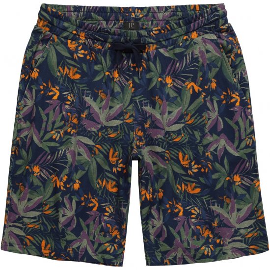 JP1880 Bermuda Shorts Floral All-over Print Navy - Шорти - мъжки къси панталони големи размери