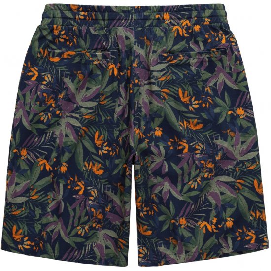 JP1880 Bermuda Shorts Floral All-over Print Navy - Шорти - мъжки къси панталони големи размери