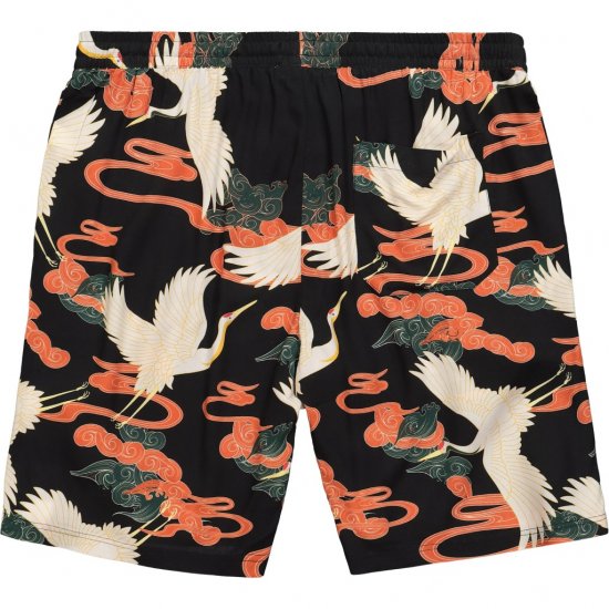 JP1880 Bermuda Shorts Floral All-over Print Black - Шорти - мъжки къси панталони големи размери