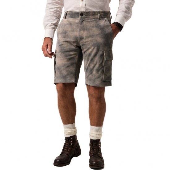 JP1880 Shorts Bermuda Traditional Cowhide Graphite Grey - Шорти - мъжки къси панталони големи размери
