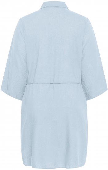 Kaffe Curve Mille Short Shirt Dress Nantucket Breeze Blue - Мини рокли - 