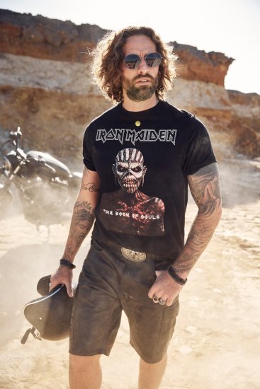 JP1880 Leather Shorts Cargo Pockets Lamb Nappa Leather Black - Шорти - мъжки къси панталони големи размери