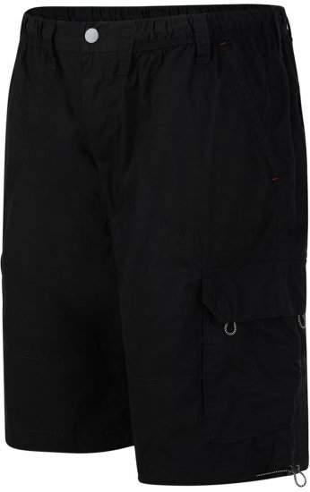 Espionage ST042 Cargo Shorts Black - Шорти - мъжки къси панталони големи размери