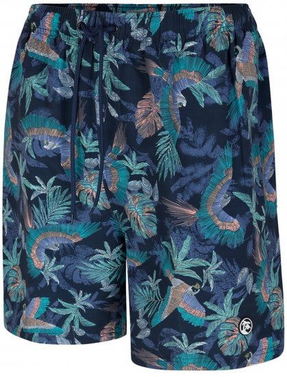 Espionage SW100 Bird Print Swimshorts Blue - Бански облекла - мъжки бански големи размери