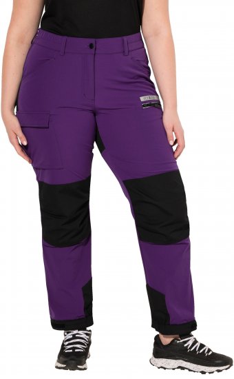 Ulla Popken HYPRAR Multifunctional Durable Inset Trekking Pants Plum - Дамски Дънки & Панталони в Големи Размери – Plus Size - 