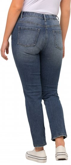 Ulla Popken Distressed Stretch Fit Sarah Jeans Blue Denim - Дамски Дънки & Панталони в Големи Размери – Plus Size - 