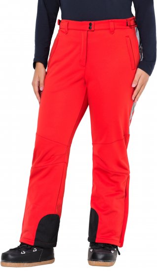 Ulla Popken Softshell Trousers Waterproof Zip Pockets Snow Gaiters Salsa - Дамски Дънки & Панталони в Големи Размери – Plus Size - 