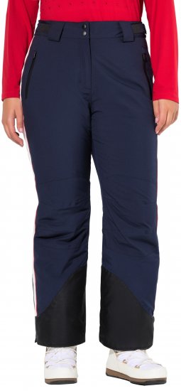 Ulla Popken Performance Trousers Waterproof Zip Pockets Snow Gaiter Navy - Дамски Дънки & Панталони в Големи Размери – Plus Size - 