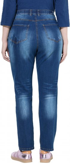 Ulla Popken Lightly Distressed Stretch Fit Jeans Blue Denim - Дамски Дънки & Панталони в Големи Размери – Plus Size - 