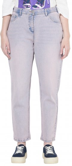 Ulla Popken Dyed Stretch Fit Boyfriend Jeans Light Light Blue Denim - Дамски Дънки & Панталони в Големи Размери – Plus Size - 