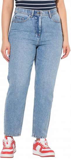 Ulla Popken Lyocell Blend Stretch Fit Jeans Mid Blue Denim - Дамски Дънки & Панталони в Големи Размери – Plus Size - 