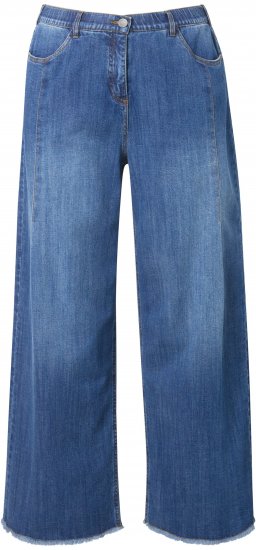 Ulla Popken Extra Wide Leg Stretch Fit Jeans Denim Blue - Дамски Дънки & Панталони в Големи Размери – Plus Size - 