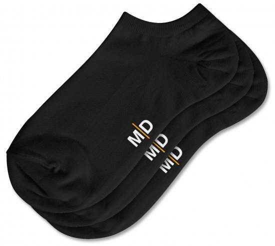 Motley Denim William Комплект 3 чифта ниски чорапи Черен - Бельо & Бански шорти - Мъжко бельо големи размери