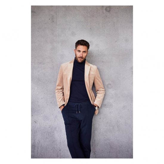 JP1880 Suit Jacket Corduroy Business Sand - Костюми - мъжки костюми големи размери