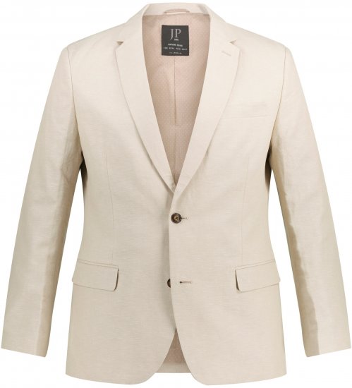 JP1880 Kos Linen Blend Jacket Sand - Костюми - мъжки костюми големи размери