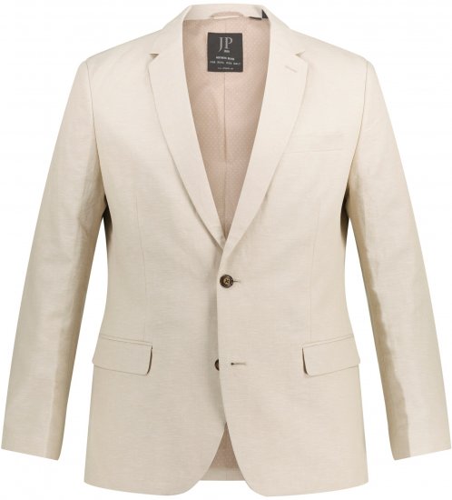JP1880 Kos Linen Blend Jacket Sand - Костюми - мъжки костюми големи размери