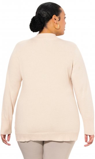 Ulla Popken Long Sleeves Mock Turtleneck Sweater Nature Melange - Суичъри & cуичъри с качулка - 
