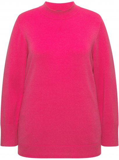 Ulla Popken Long Sleeves Mock Turtleneck Sweater Red Pink - Суичъри & cуичъри с качулка - 
