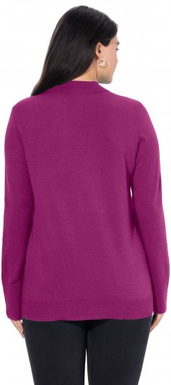 Ulla Popken Long Sleeves Mock Turtleneck Sweater Berry - Суичъри & cуичъри с качулка - 