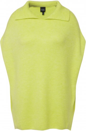 Ulla Popken Oversized Knit Sweater Vest Lime Green - Суичъри & cуичъри с качулка - 
