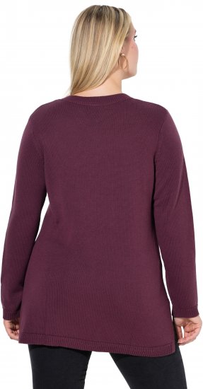 Ulla Popken Gingerbread Man Christmas Sweater Dark Wine Red - Суичъри & cуичъри с качулка - 