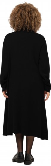 Ulla Popken Long Turtleneck Duster Sweater Black - Суичъри & cуичъри с качулка - 