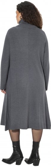 Ulla Popken Long Turtleneck Duster Sweater Graphite Grey - Суичъри & cуичъри с качулка - 