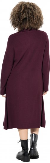Ulla Popken Long Turtleneck Duster Sweater Plum - Суичъри & cуичъри с качулка - 