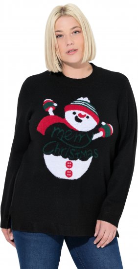 Ulla Popken Whimsical Holiday Sweater Black - Суичъри & cуичъри с качулка - 