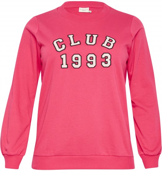 Kaffe Curve Violi Sweatshirt Raspberry Pink - Суитшърти - 