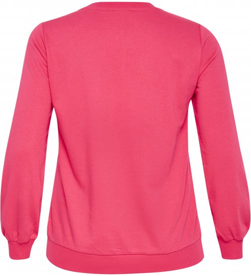 Kaffe Curve Violi Sweatshirt Raspberry Pink - Суитшърти - 