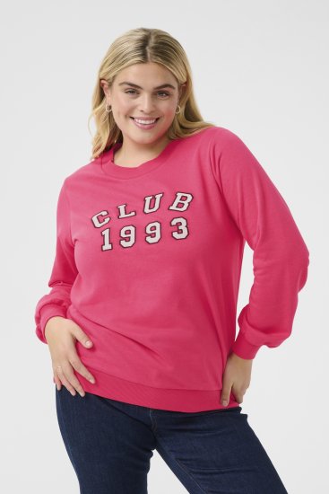 Kaffe Curve Violi Sweatshirt Raspberry Pink - Суитшърти - 