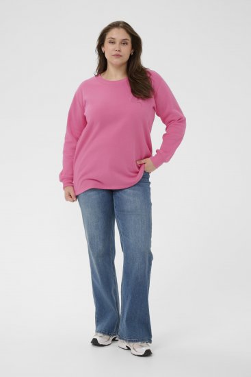 Kaffe Curve Sus Sweatshirt Pink Power - Суитшърти - 