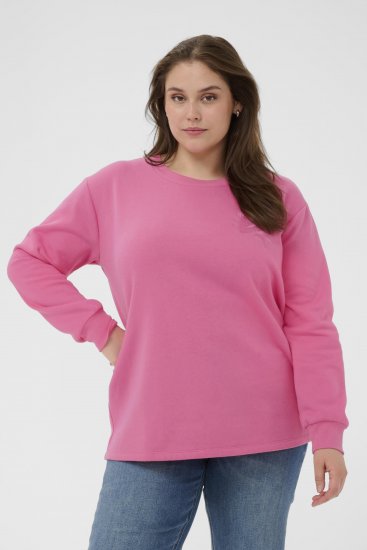 Kaffe Curve Sus Sweatshirt Pink Power - Суитшърти - 