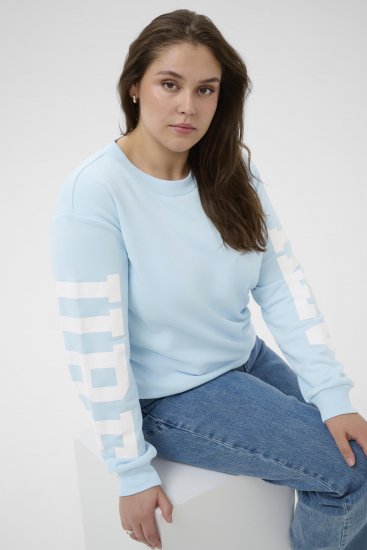 Kaffe Curve Mila Sweatshirt Nantucket Breeze Blue - Суитшърти - 