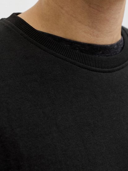 Jack & Jones Brandon Sweatshirt Black - Суичъри & cуичъри с качулка - мъжки суичъри големи размери