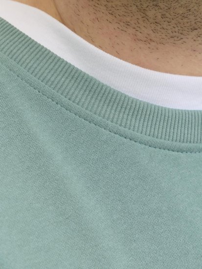 Jack & Jones Brandon Sweatshirt Turquoise - Суичъри & cуичъри с качулка - мъжки суичъри големи размери