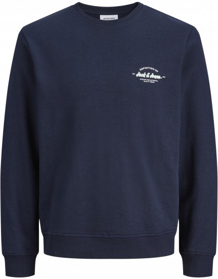 Jack & Jones Brandon Sweatshirt Navy - Суичъри & cуичъри с качулка - мъжки суичъри големи размери