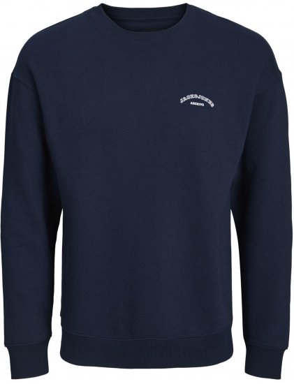 Jack & Jones College Logo Sweatshirt Navy - Суичъри & cуичъри с качулка - мъжки суичъри големи размери