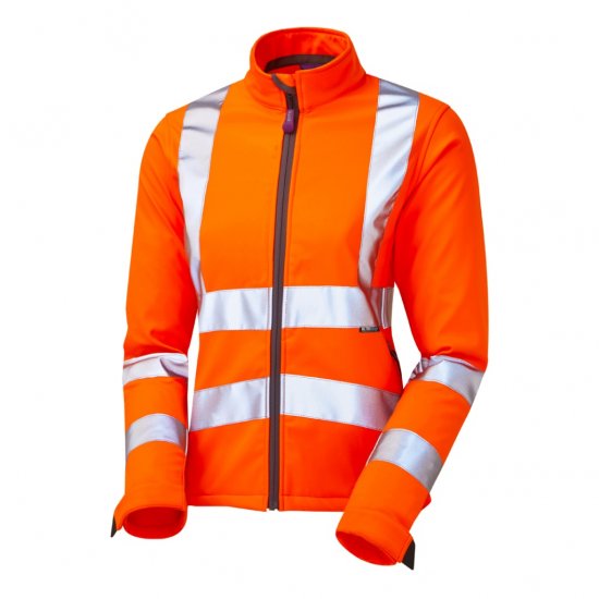 Leo Honeywell EcoViz Women's Softshell Jacket Orange - Работно облекло - 