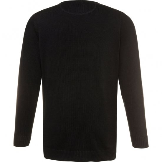 JP1880 Pullover Sweater Black TALL - МЪЖКО ОБЛЕКЛО MT-6XLT - дрехи за високи мъже