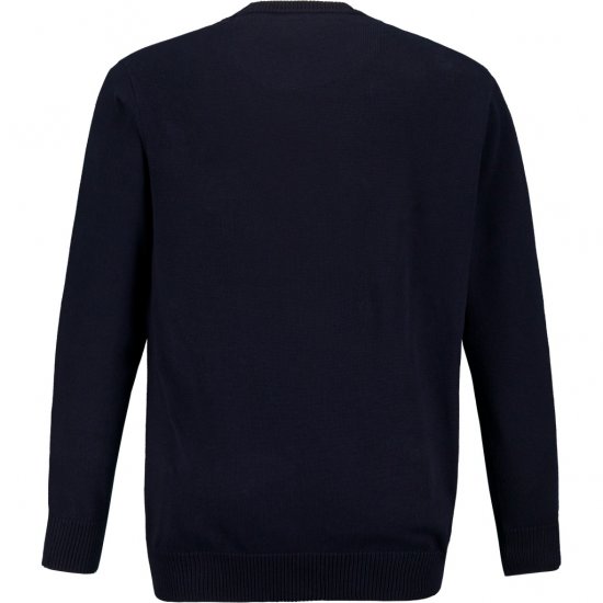 JP1880 Pullover Sweater Dark Navy TALL - МЪЖКО ОБЛЕКЛО MT-6XLT - дрехи за високи мъже
