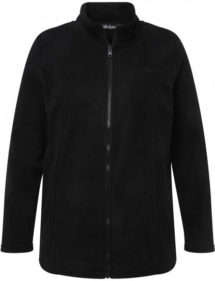 Ulla Popken Modular Fleece Zip Front Jacket Black - Суичъри & cуичъри с качулка - 