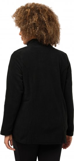 Ulla Popken Modular Fleece Zip Front Jacket Black - Суичъри & cуичъри с качулка - 