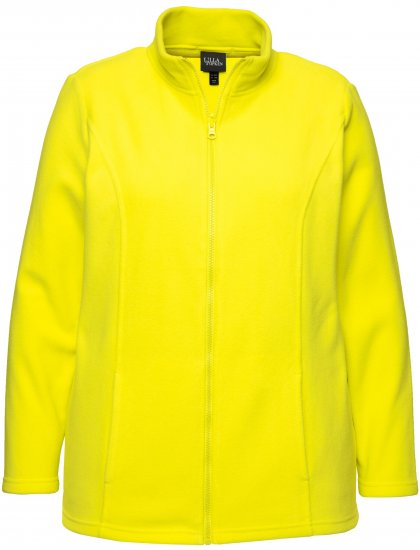 Ulla Popken Modular Fleece Zip Front Jacket Lime - Суичъри & cуичъри с качулка - 