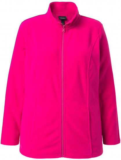 Ulla Popken Modular Fleece Zip Front Jacket Light Heather - Суичъри & cуичъри с качулка - 