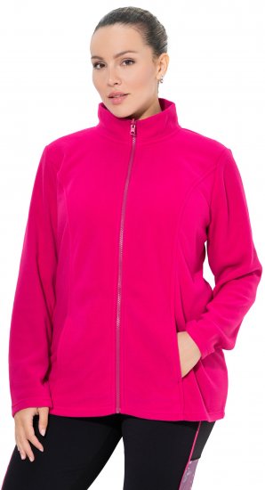 Ulla Popken Modular Fleece Zip Front Jacket Light Heather - Суичъри & cуичъри с качулка - 